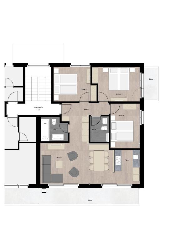 Půdorys ubytování Amor Lodge