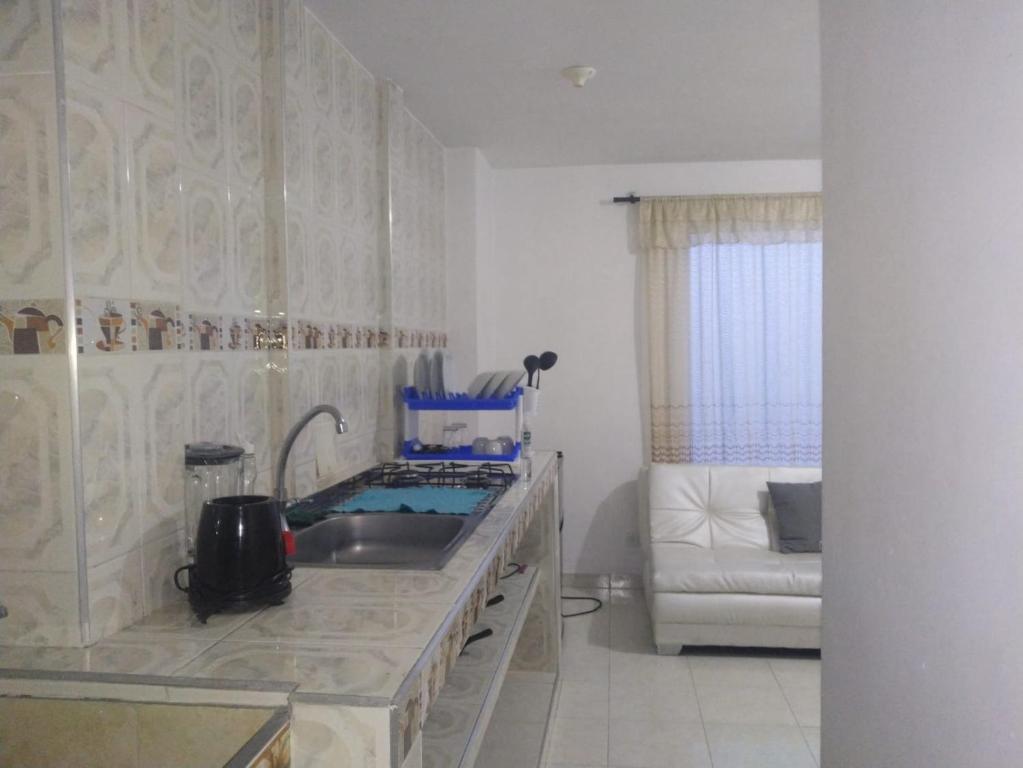 Postel nebo postele na pokoji v ubytování Apartamento oasis del norte