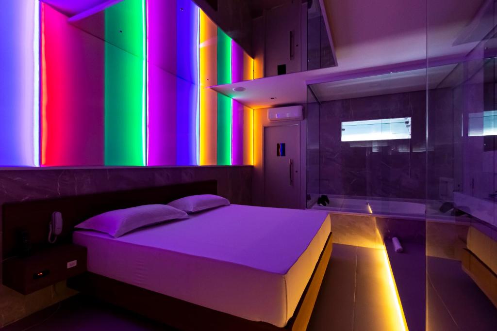 Cama o camas de una habitación en Uno Prime Motel