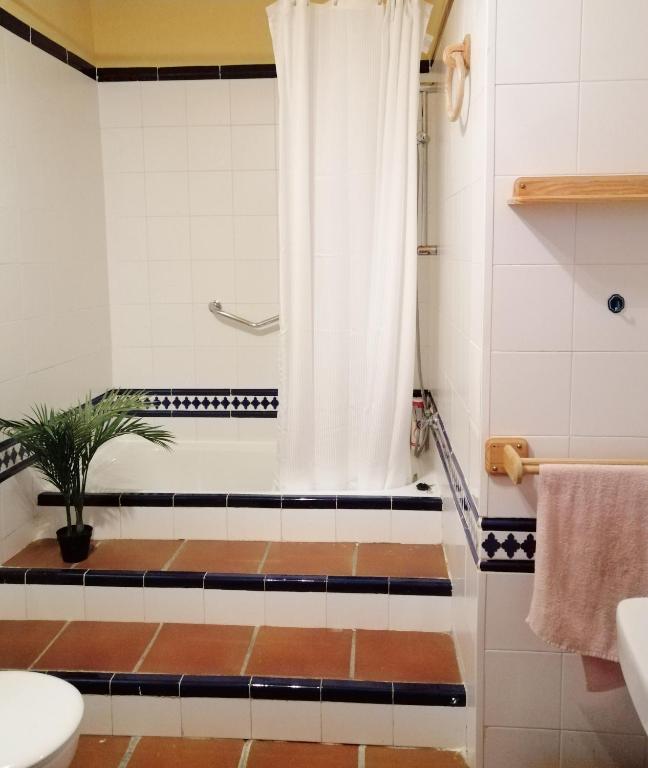 Koupelna v ubytování Casa La Pizarra