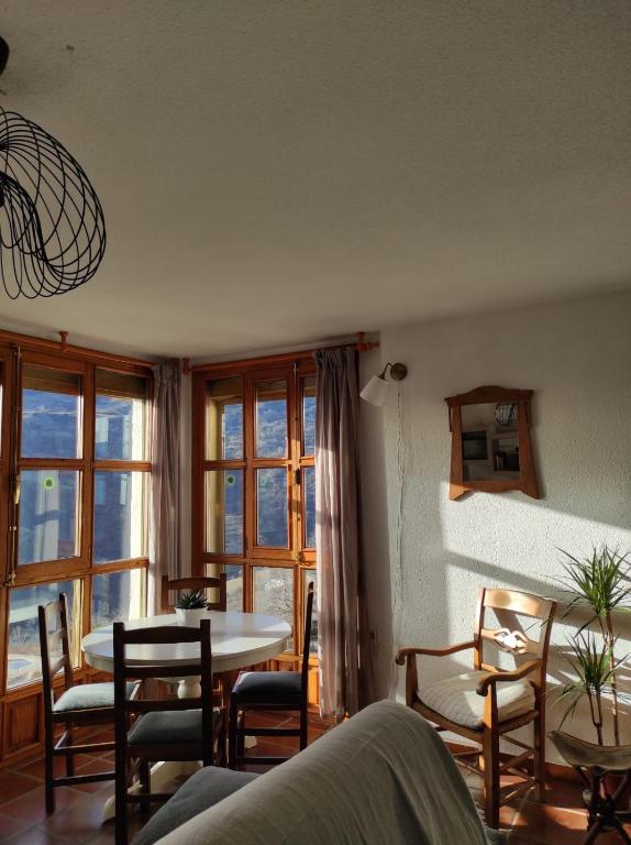 Posezení v ubytování Casa La Pizarra