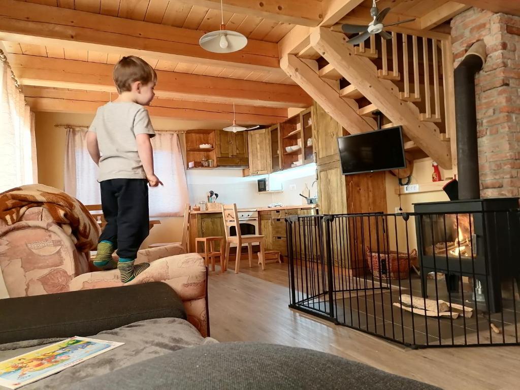 Děti v ubytování Cottage Golenovo