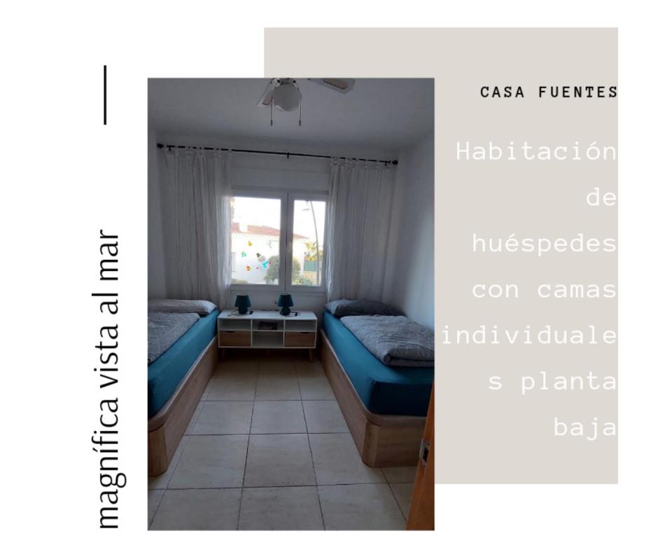Posteľ alebo postele v izbe v ubytovaní Casa Fuentes Vista al mar Almuñecar - Haus Fuentes mit beeindruckendem Meerblick in Almuñecar