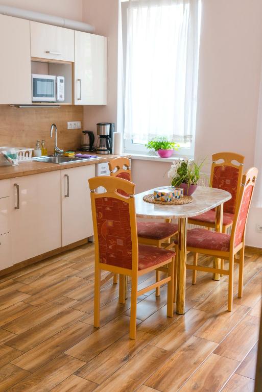 Kuchyňa alebo kuchynka v ubytovaní Diana Apartments Karlovy Vary