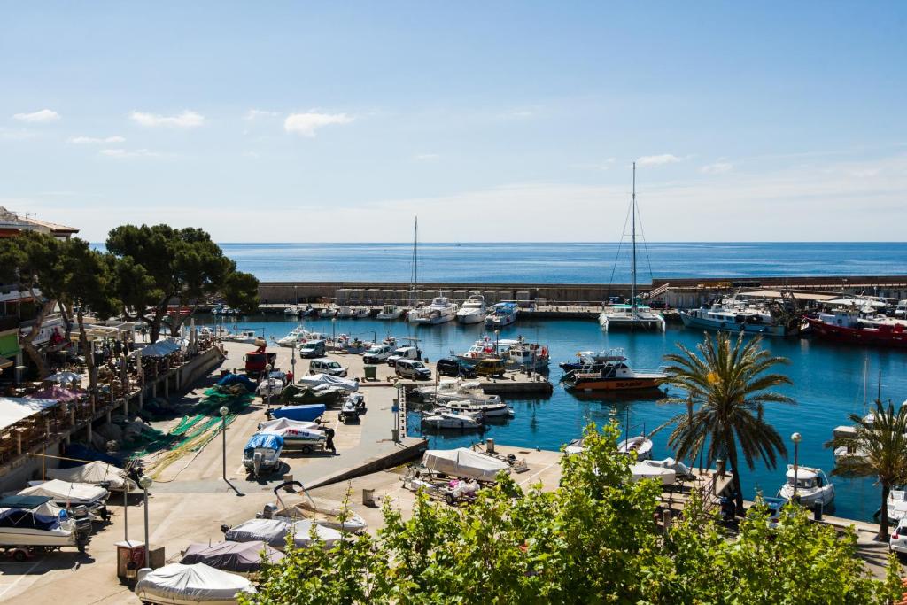 Hostal Cala Ratjada - 带阳台海景和空调的双人间