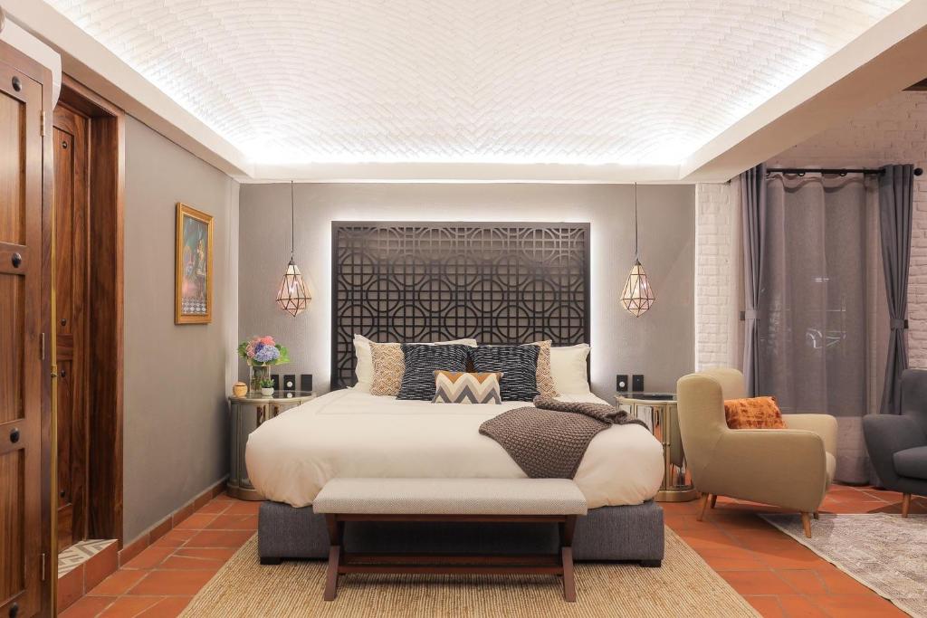Posezení v ubytování Hotel Casamada