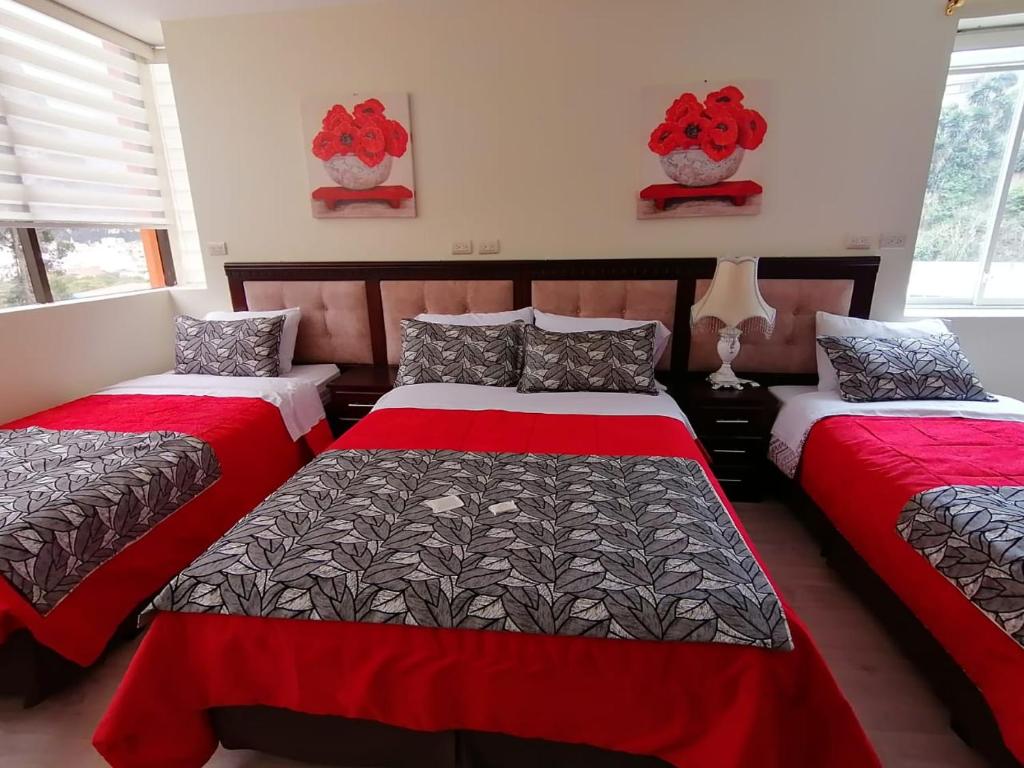 Postel nebo postele na pokoji v ubytování Hotel Loja Bella