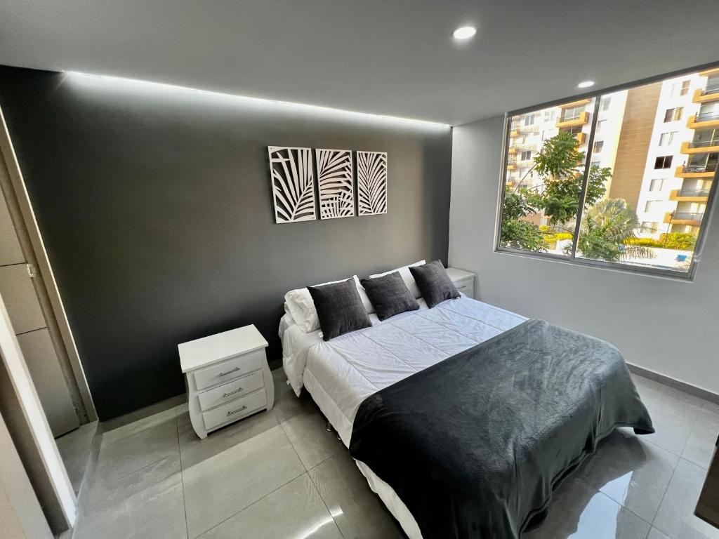 Postel nebo postele na pokoji v ubytování Apartamento luxury Girardot