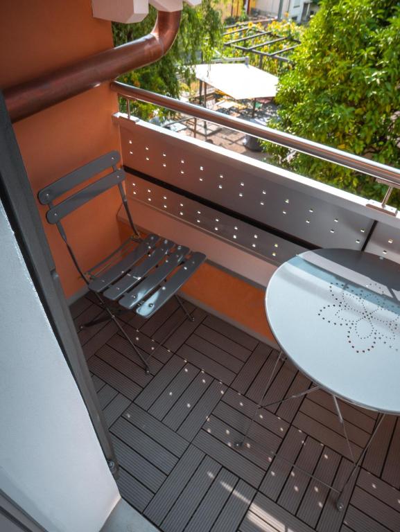 Balkón nebo terasa v ubytování Stalder Meat & Bed