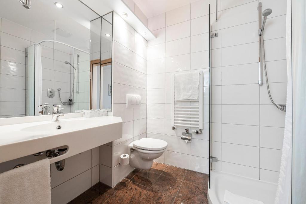 Koupelna v ubytování Hotel Pöker