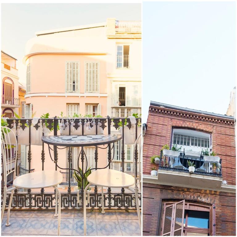 A balcony or terrace at Del Parque Flats Especerias Balcony