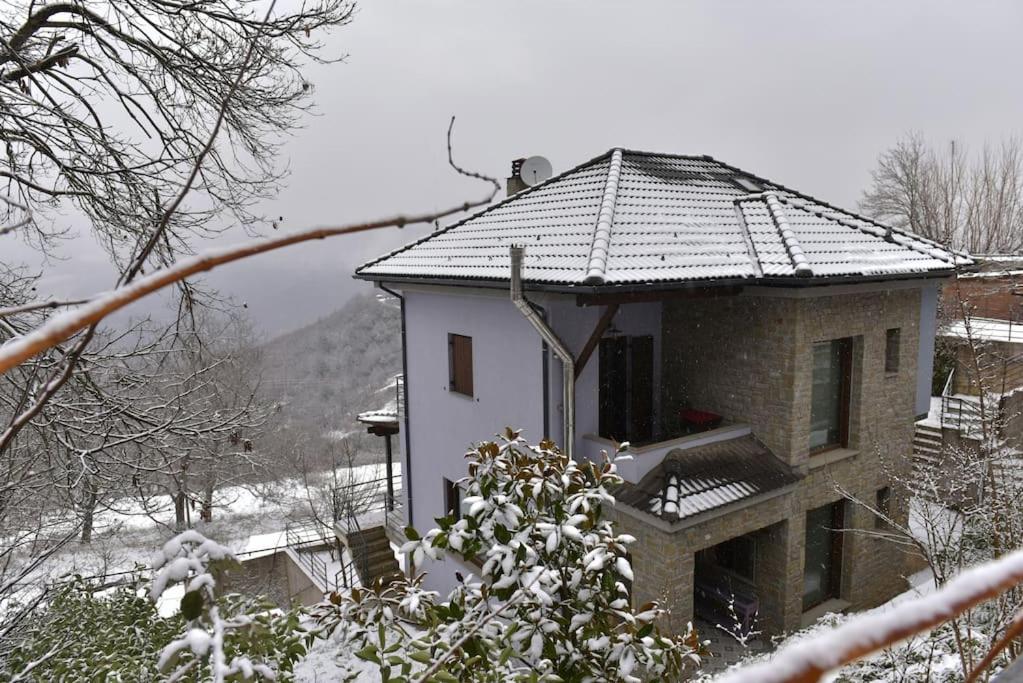 Pefkofyto Mountain Retreat v zimě