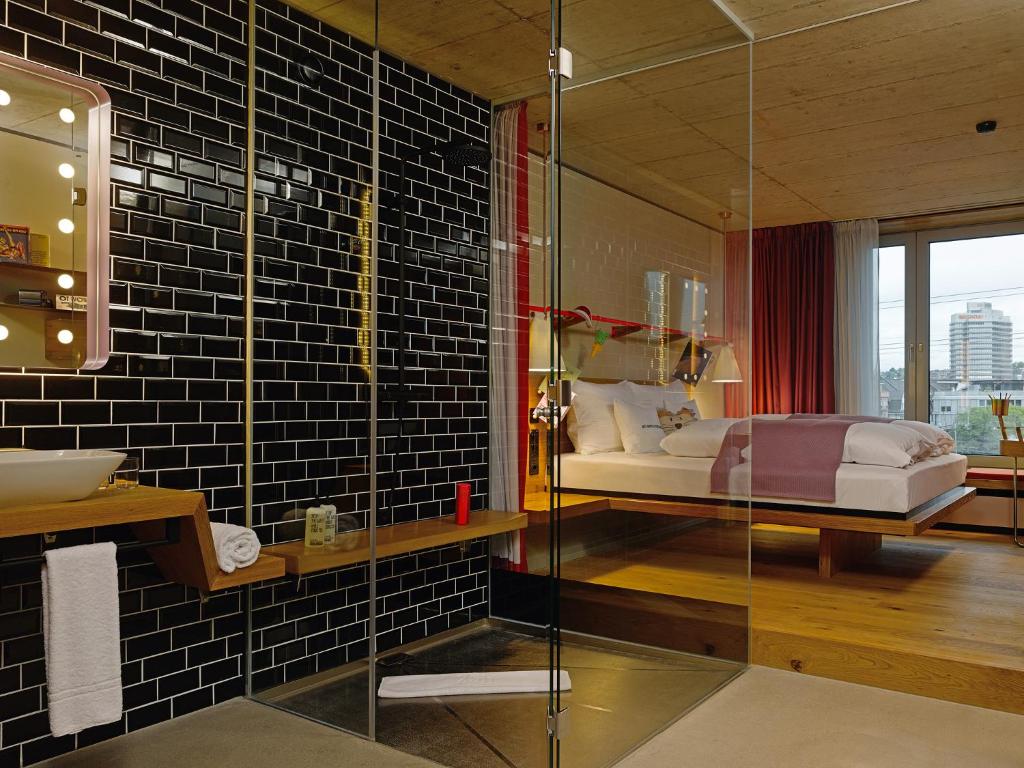 Posezení v ubytování 25hours Hotel Langstrasse