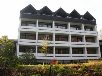 a large white building with a lot of windows at Landhotel Westerwald in Ehlscheid