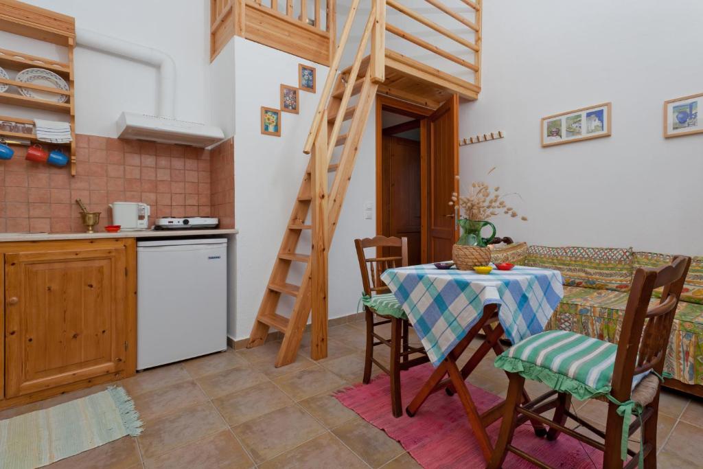 Kuchyň nebo kuchyňský kout v ubytování Del Sol Skopelos