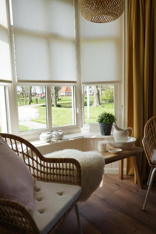Posezení v ubytování B&B Piebengastate Welsrijp