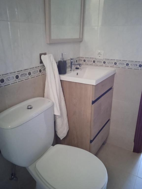 Koupelna v ubytování Vivienda uso turistico Los Nogales