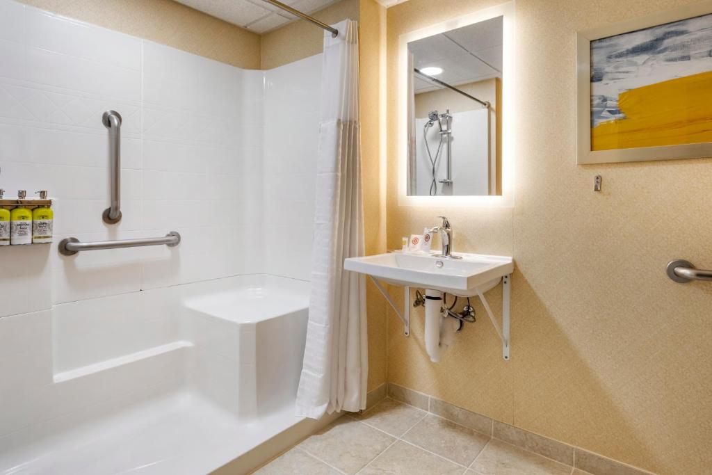 Koupelna v ubytování Comfort Inn Paramus - Hackensack
