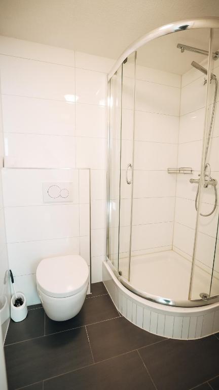 Koupelna v ubytování Gasthaus drei Eidgenossen