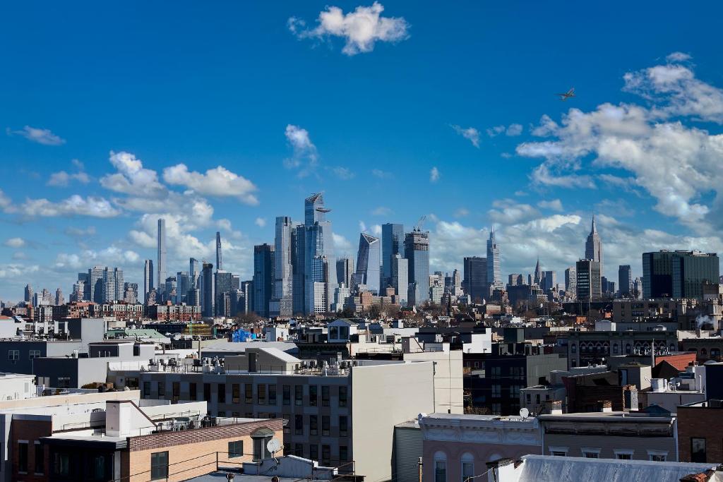 Nespecifikovaný výhled na destinaci Hoboken nebo výhled na město při pohledu z aparthotelu
