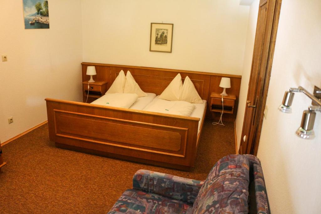 Postel nebo postele na pokoji v ubytování Haus Alpina