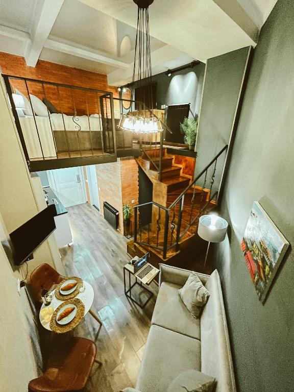 Posezení v ubytování Luxury Duplex Suites - City Center