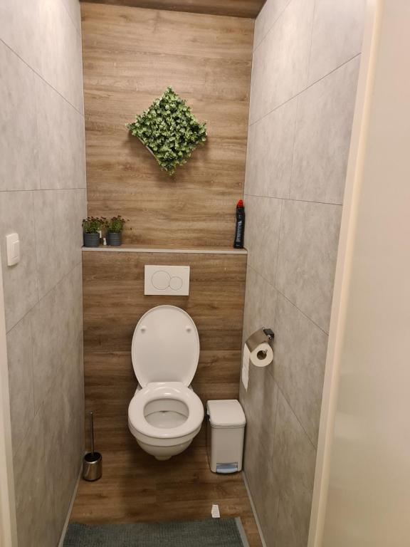 Koupelna v ubytování De Gorzen