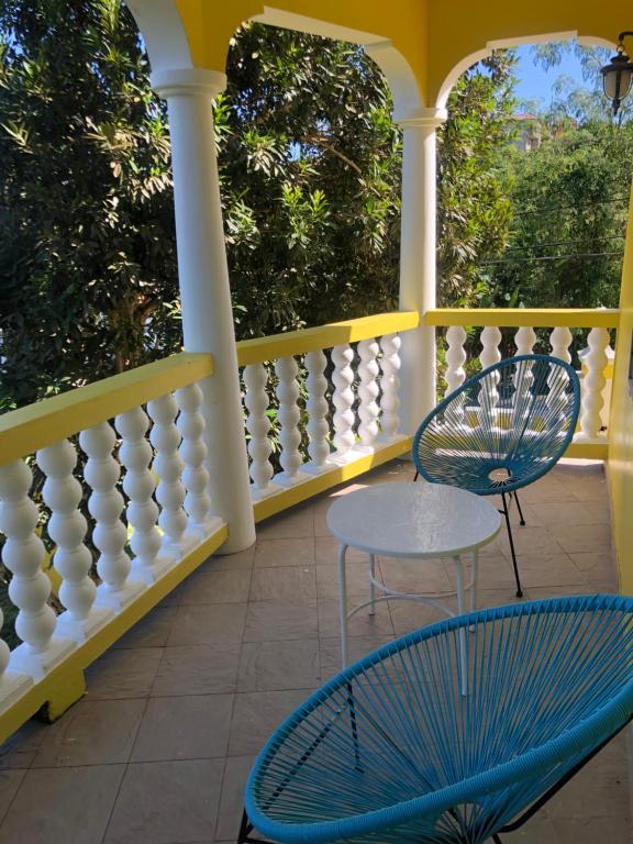 Balkón nebo terasa v ubytování Pura Vida Jamaica