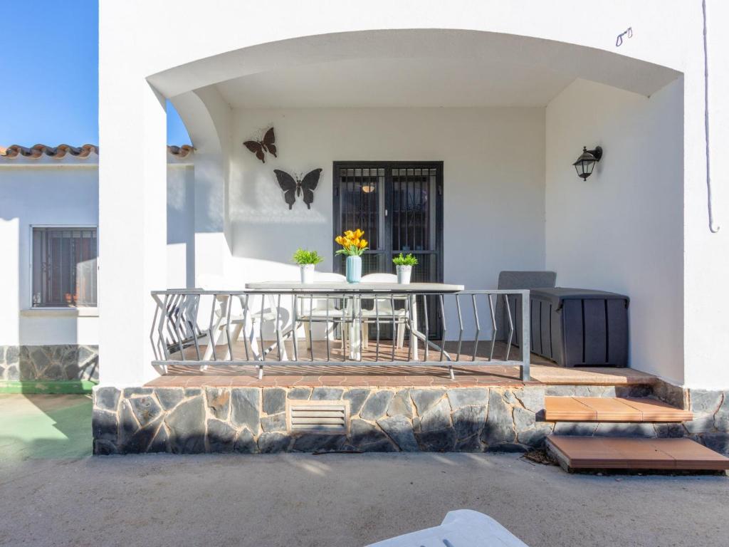 Balkón nebo terasa v ubytování Holiday Home Erbanozi by Interhome