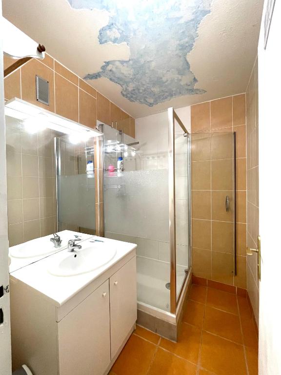 Koupelna v ubytování Chambre privée en colocation dans un appartement au centre de rillieux la pape