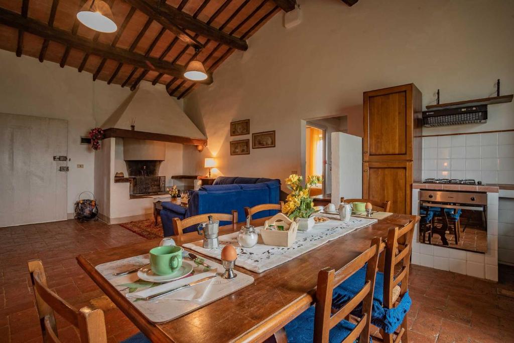 Kuchyň nebo kuchyňský kout v ubytování Agriturismo La Ripolina