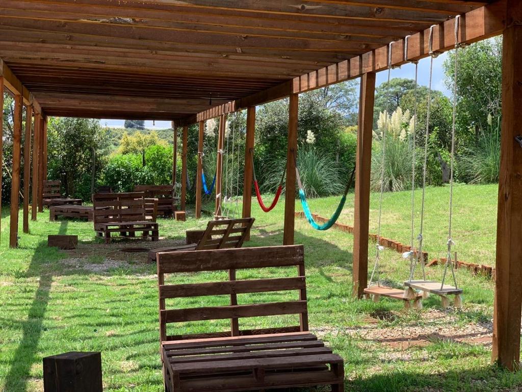 Zahrada ubytování CABAÑAS SAN MATEO en mazamitla