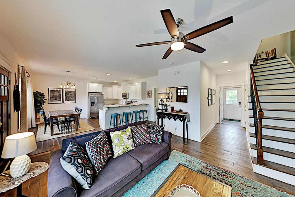 Χώρος καθιστικού στο The Foster House