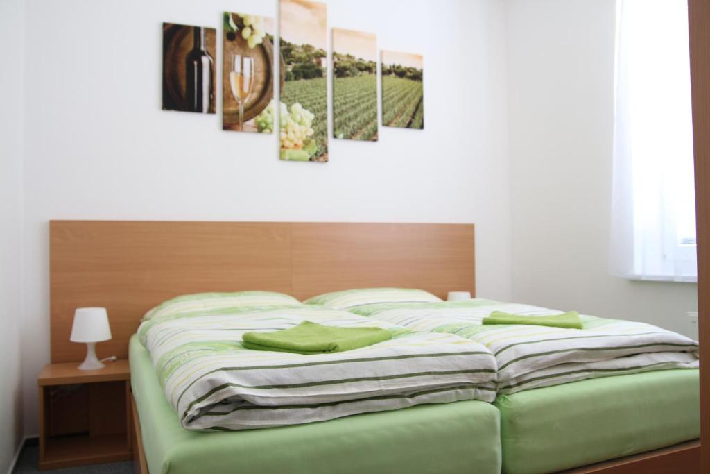 Postel nebo postele na pokoji v ubytování Penzion Bobule