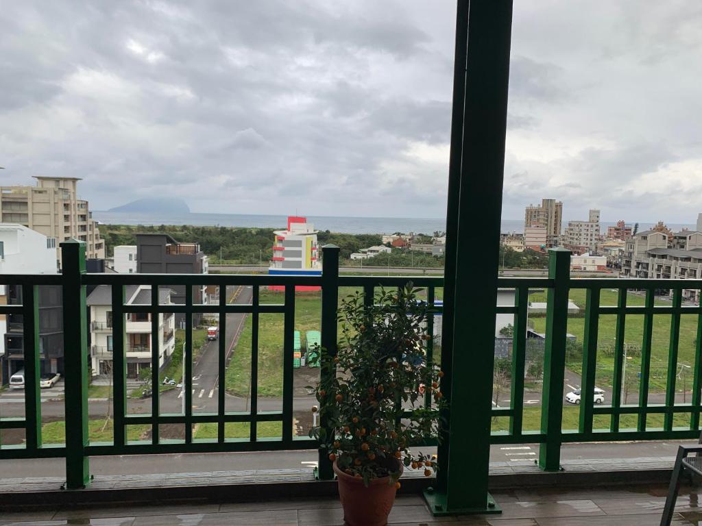 Balkón nebo terasa v ubytování First Shanhai Hotel