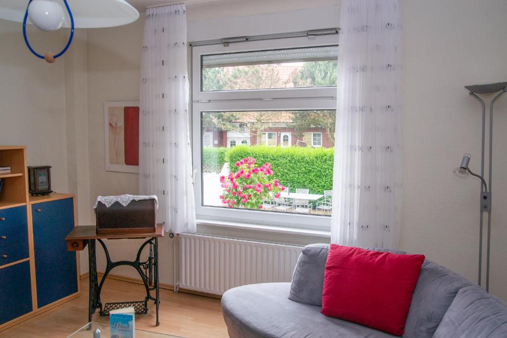 Posezení v ubytování Ferienhaus Rike