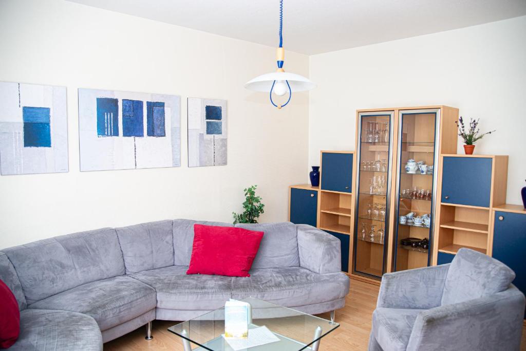 Posezení v ubytování Ferienhaus Rike