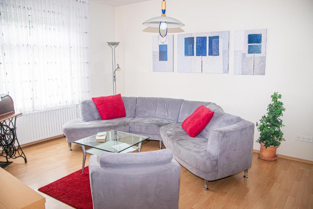 Posezení v ubytování Ferienhaus Rike