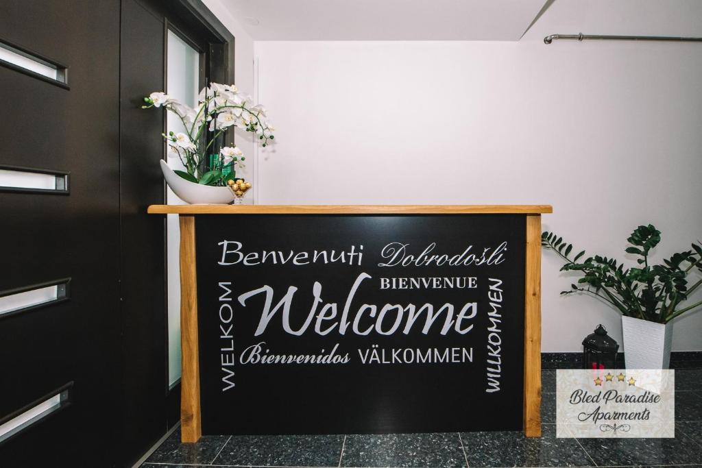 Certifikát, hodnocení, plakát nebo jiný dokument vystavený v ubytování Bled Paradise Apartments