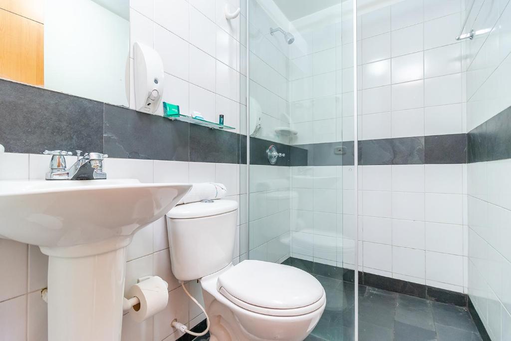 Koupelna v ubytování Hotel Abitare 56