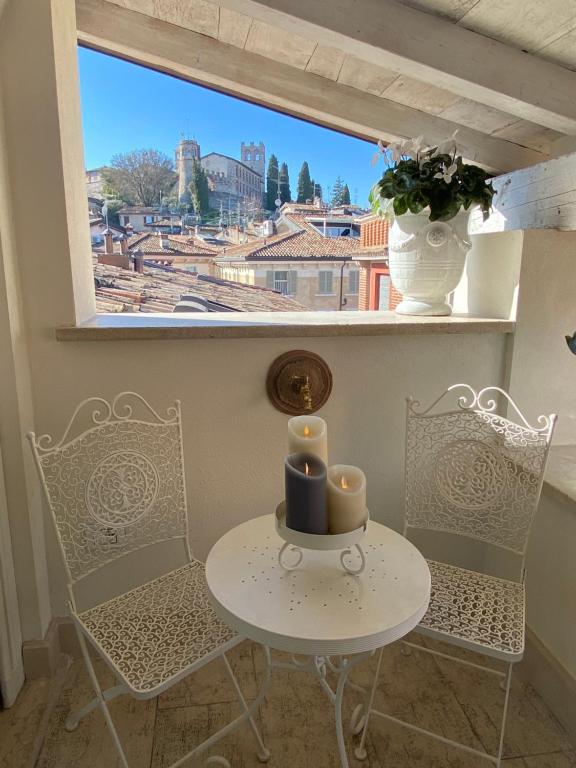 Balkón nebo terasa v ubytování Antica Dimora Desenzano