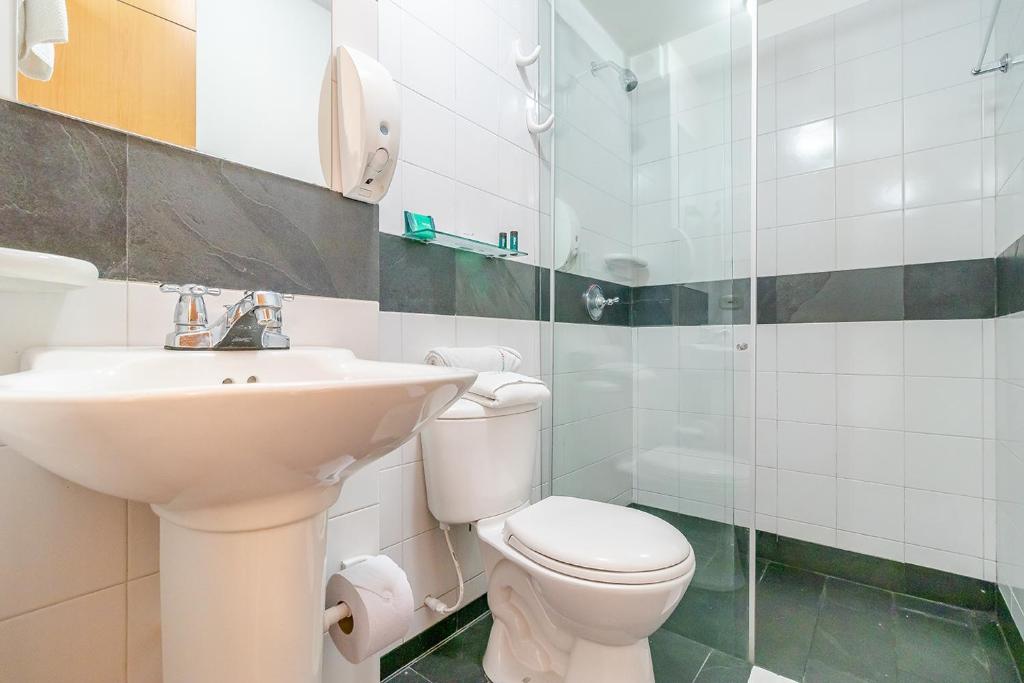 Koupelna v ubytování Hotel Abitare 56