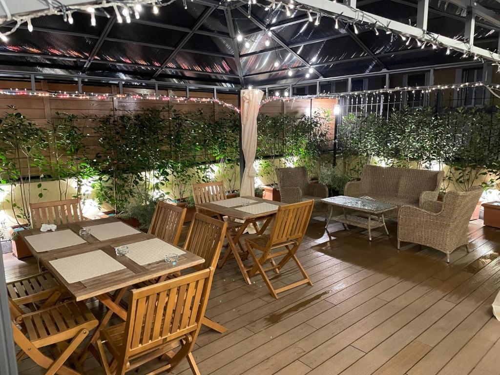 Reštaurácia alebo iné gastronomické zariadenie v ubytovaní Art Atelier Risorgimento Guest House
