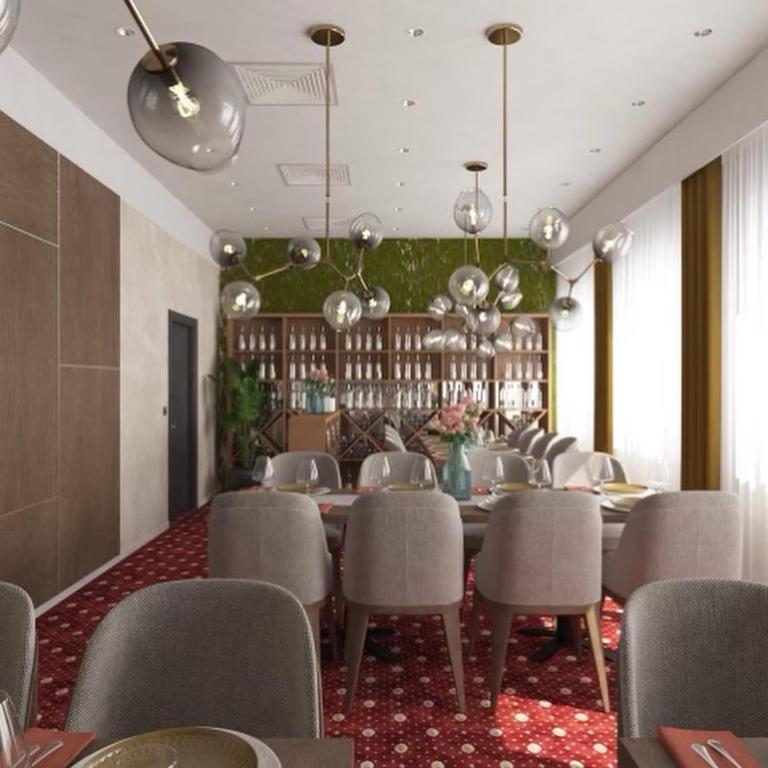 Posezení v ubytování Grand Hotel&Restaurant