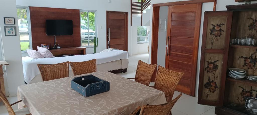 TV a/nebo společenská místnost v ubytování Vila Eco SPA
