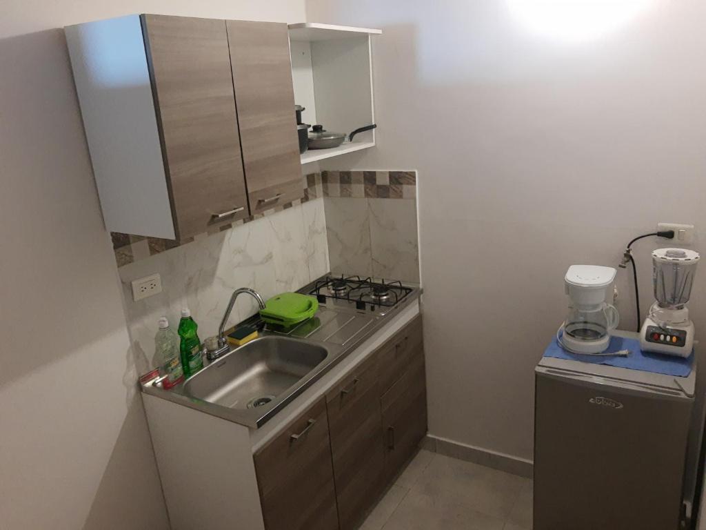 Köök või kööginurk majutusasutuses El Hogar de Ami
