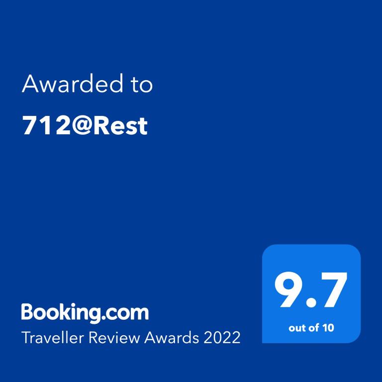 Certifikát, hodnocení, plakát nebo jiný dokument vystavený v ubytování 712@Rest