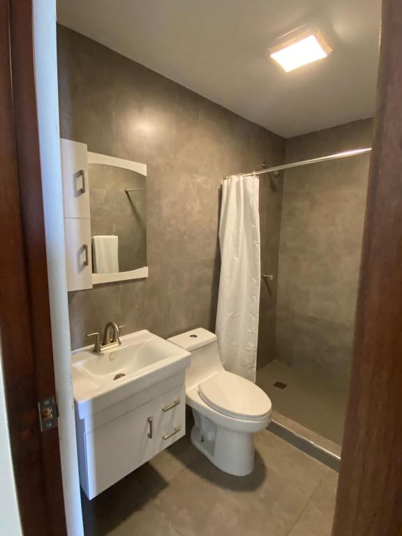 Koupelna v ubytování Hotel Nest