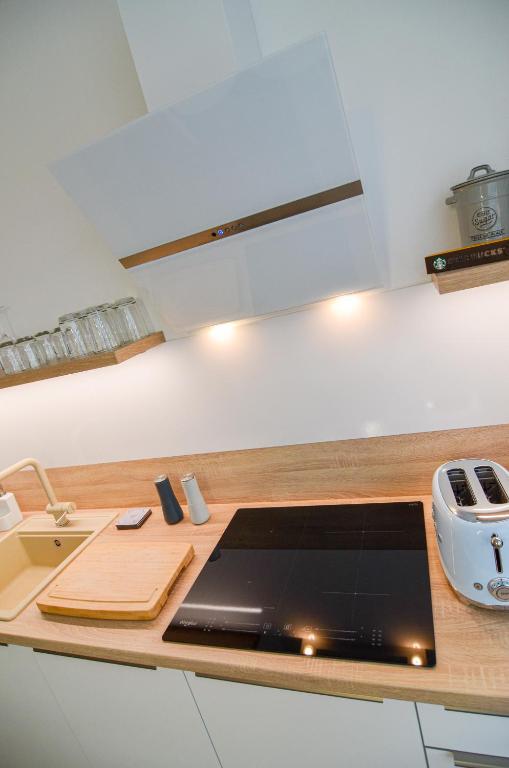 Kuchyň nebo kuchyňský kout v ubytování Apartmán Astrid 4