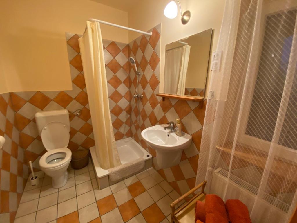 Koupelna v ubytování Villa Elisa